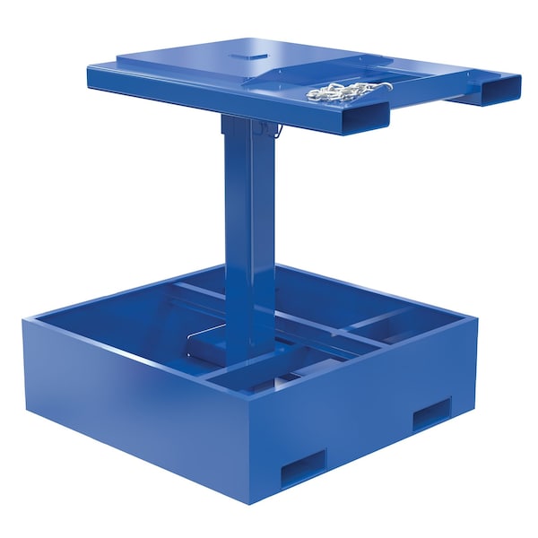 Vestil Steel Trash Bin Compactor 2,000 lb. Filled Weight Blue, Empty FWBC-4242-2 - main